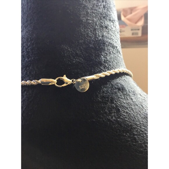 Fashion Chnl Ambon Charm On 26” .925 Silver Rope Necklace GUC - Picture 6 of 7